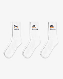 We Don't Play Boxing Crew Socks (3 Pairs)