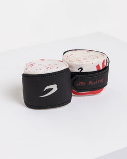 Ring x BOXRAW 4.5m Hand Wraps - Beige/Red