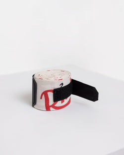 Ring x BOXRAW 4.5m Hand Wraps - Beige/Red