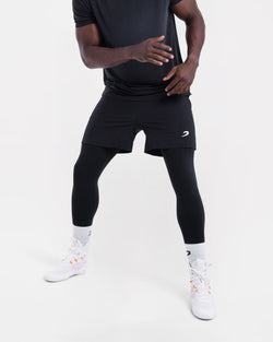Valdes 2-in-1 Shorts (Full Length) - Black