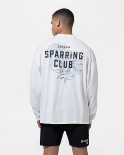Sparring Club Fire Horse Long Sleeve T-Shirt - Washed Ivory