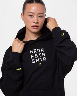 HRDR FSTR SMRTR Graphic Hoodie