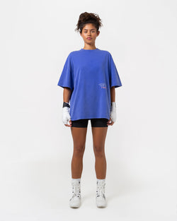 Sparring Club Fire Horse Oversized T-Shirt - Washed Blue
