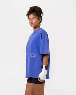 Sparring Club Fire Horse Oversized T-Shirt - Washed Blue