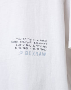 Sparring Club Fire Horse Oversized T-Shirt - Washed Ivory