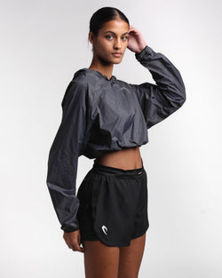 Genaro Cropped Windbreaker Hoodie